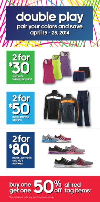 Coupon for: adidas outlet stores, double play