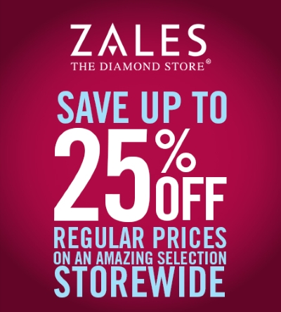 Coupon for: Zales, save up to 25%