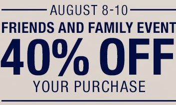 Coupon for: Gap, Friends & Family Event