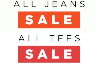 Coupon for: Old Navy, Jeans & Tees SALE