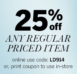 Coupon for: dressbarn, savings up to 60% ...