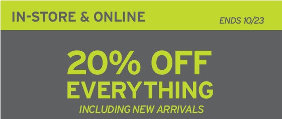 Coupon for: Eddie Bauer, 20% off everything