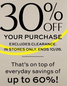 Coupon for: Banana Republic Factory Store, 30% off entire ...