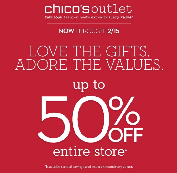 Coupon for: Chico's Outlets, Love the gifts ...