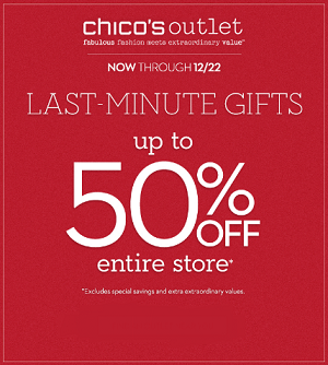 Coupon for: Chico's Outlets, Sale: Up to 50%