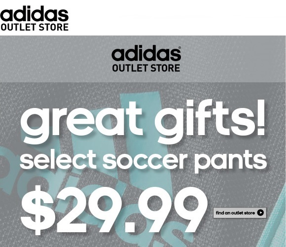 Coupon for: adidas outlet stores, great gifts