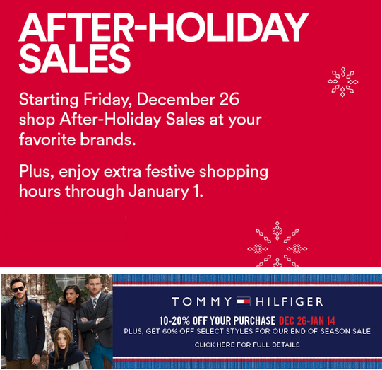 Coupon for: Premium Outlets, After-Holiday SALE ...