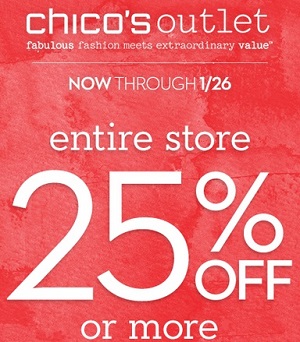 Coupon for: Chico's Outlets, Amazing savings up to 40% off