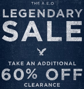 Coupon for: American Eagle Outfitters, Legendary SALE