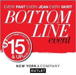 Coupon for: New York & Co., Premium Outlets, Bottom Line Event