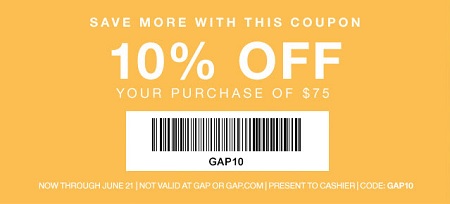 Coupon for: Gap Factory Stores, Leslie's Father's Day Cheat Sheet ...