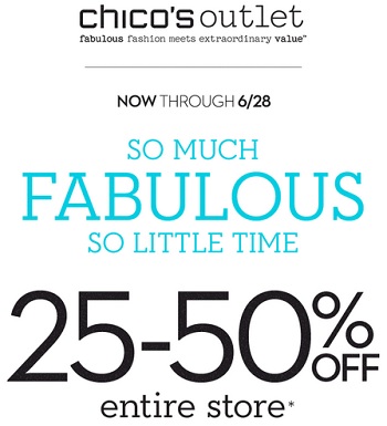 Coupon for: Chico's Outlets, Tick, Tock, It's Time To Shop ...