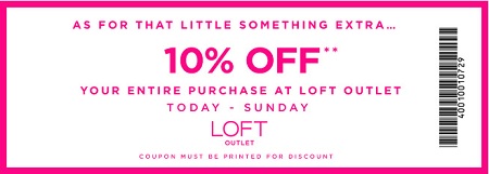 Coupon for: LOFT Outlets, Shopping with Sale coupon ...