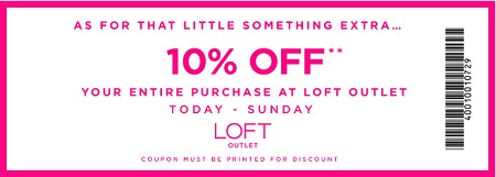 Coupon for: LOFT Outlets, Shopping with Sale coupon ...