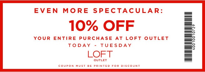 Coupon for: LOFT Outlet Stores, July 4th starts...now