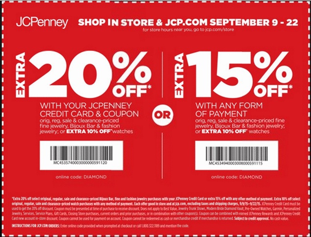 Coupon for: JCPenney, Shopping with in-store printable coupon...