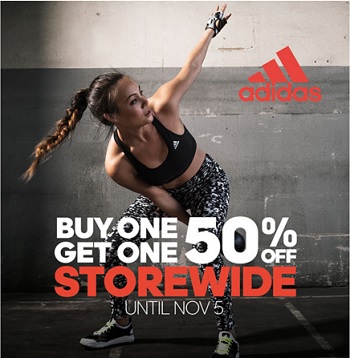 Coupon for: BOGO offer at adidas Outlet Stores ...