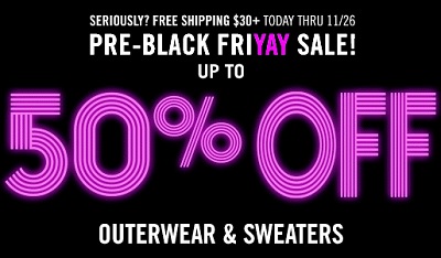 Coupon for: Forever 21, Pre-Black Friday Sale 2015 ...