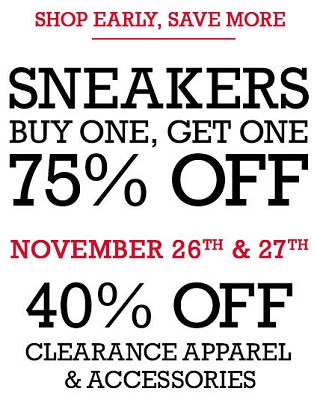 Coupon for: Converse Factory Stores, Thanksgiving deals