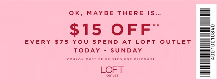 Coupon for: LOFT Outlet Stores, Black Friday Sale 2015 ...