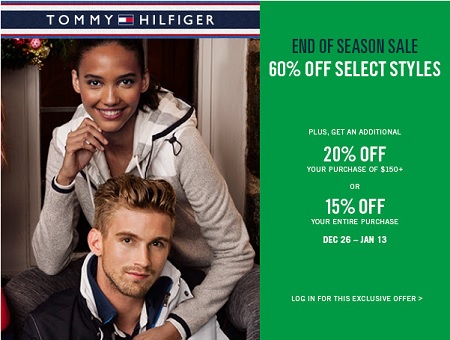 Coupon for: Tommy Hilfiger at Premium Outlets & End of season sale ...