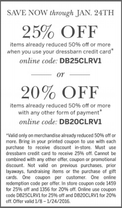 Coupon for: Save with savings pass at dressbarn ...