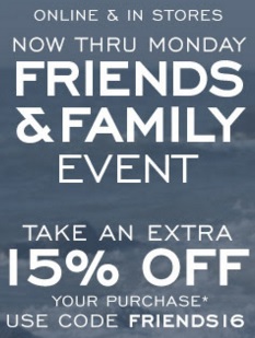 Coupon for: Friends & Family Event at G.H. Bass & Co. Factory Outlet