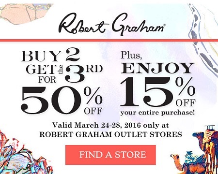 Coupon for: Robert Graham Outlet Stores at Premium Outlets