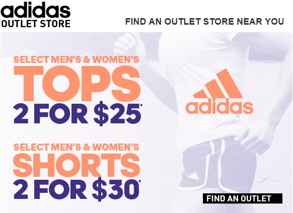 Coupon for: Save at adidas outlets right now