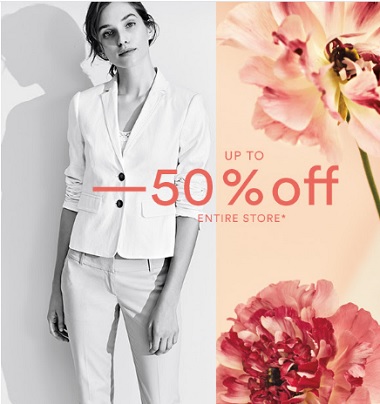 Coupon for: Entire store on sale at Ann Taylor Factory