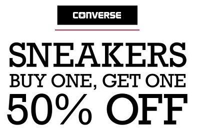 Coupon for: BOGO Sale at Converse Factory Stores