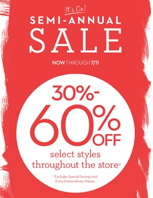 Coupon for: Semi-Annual Sale is on at US Chico's Outlets