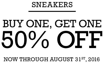 Coupon for: BOGO on sneakers at Converse Factory