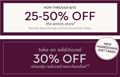 Coupon for: Entire store on sale at Chico's Outlets