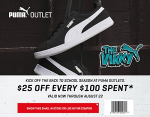 Coupon for: Puma Outlet Sale at Premium Outlets