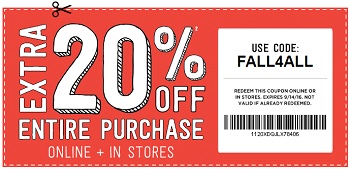 Coupon for: Shop with coupon at Crazy 8