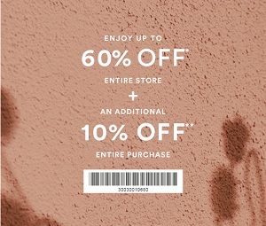 Coupon for: Entire store on sale at Ann Taylor Factory Stores