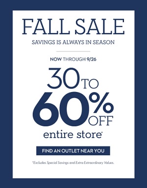 Coupon for: Fall Sale is on at Chico's Outlets