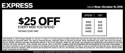 Coupon for: Columbus Day Savings at U.S. Express stores