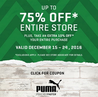 Coupon for: Visit Premium Outlets and save big at PUMA Outlets