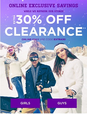 Coupon for: U.S. Aéropostale: Online Exclusive Savings