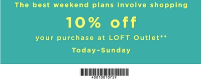 Coupon for: U.S. LOFT Outlet Stores: Print the coupon and save money