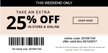 Coupon for: Enjoy weekend savings at U.S. Payless ShoeSource