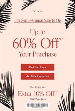 Coupon for: The Semi Annual Sale Is On at U.S. Ann Taylor Factory