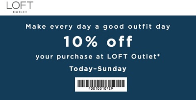 Coupon for: LOFT Outlet Stores: Make every day a good outfit day