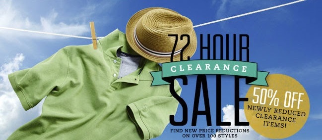 Coupon for: Haggar, 72 hour Clearance SALE