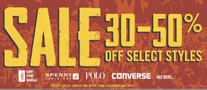 Coupon for: Journeys, 30% - 50% discounts